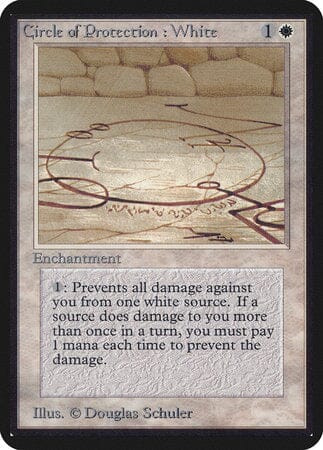Circle of Protection: White [Limited Edition Alpha] MTG Single Magic: The Gathering  | Multizone: Comics And Games