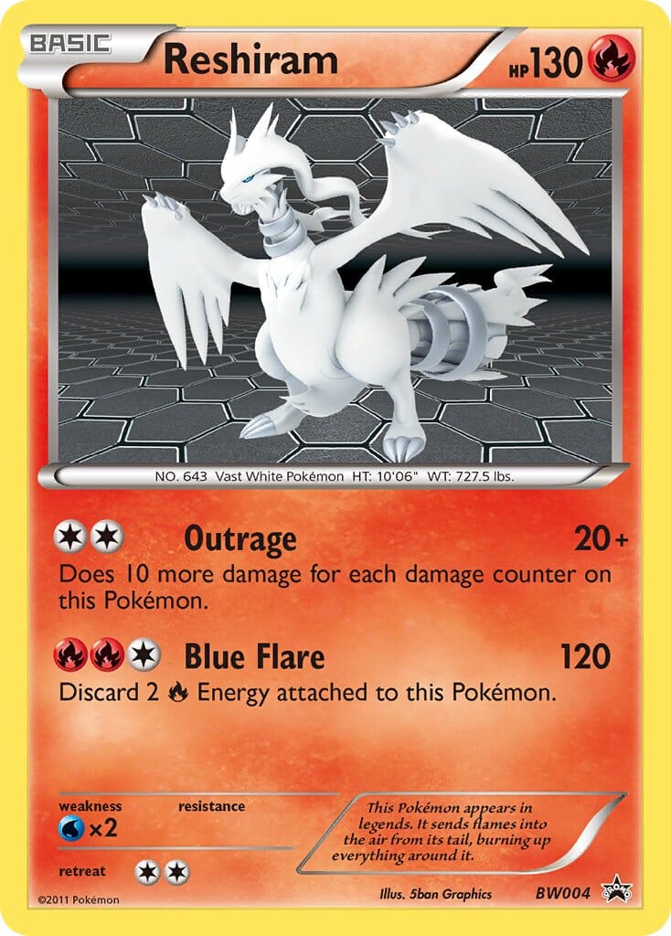 Reshiram (BW004) [Black & White: Black Star Promos] Pokemon Single Pokémon  | Multizone: Comics And Games