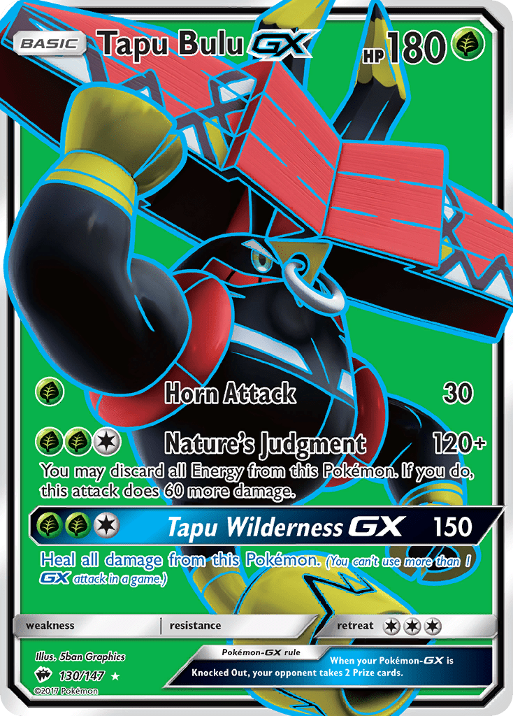 Tapu Bulu GX (130/147) [Sun & Moon: Burning Shadows] Pokemon Single Pokémon  | Multizone: Comics And Games
