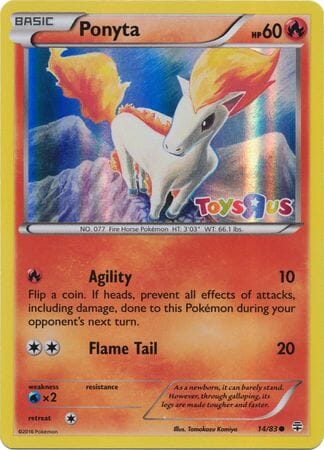 Ponyta (14/83) (Toys R Us Promo) [XY: Generations] Pokemon Single Pokémon  | Multizone: Comics And Games