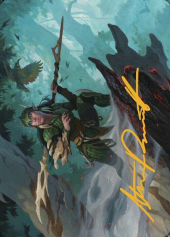 Gwenna, Eyes of Gaea Art Card (Gold-Stamped Signature) [The Brothers' War Art Series] MTG Single Magic: The Gathering  | Multizone: Comics And Games