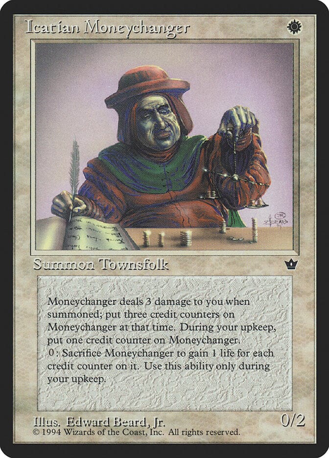 Icatian Moneychanger (Edward P. Beard, Jr.) [Fallen Empires] MTG Single Magic: The Gathering  | Multizone: Comics And Games