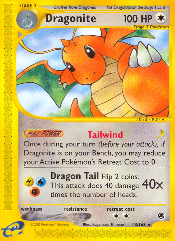 Dragonite (43/165) [Expedition: Base Set] Pokemon Single Pokémon  | Multizone: Comics And Games