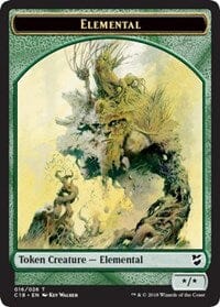 Elemental // Thopter (026) Double-sided Token [Commander 2018 Tokens] MTG Single Magic: The Gathering  | Multizone: Comics And Games