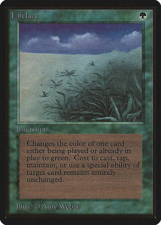 Lifelace [Limited Edition Beta] MTG Single Magic: The Gathering  | Multizone: Comics And Games