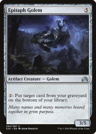 Epitaph Golem [Shadows over Innistrad] MTG Single Magic: The Gathering  | Multizone: Comics And Games