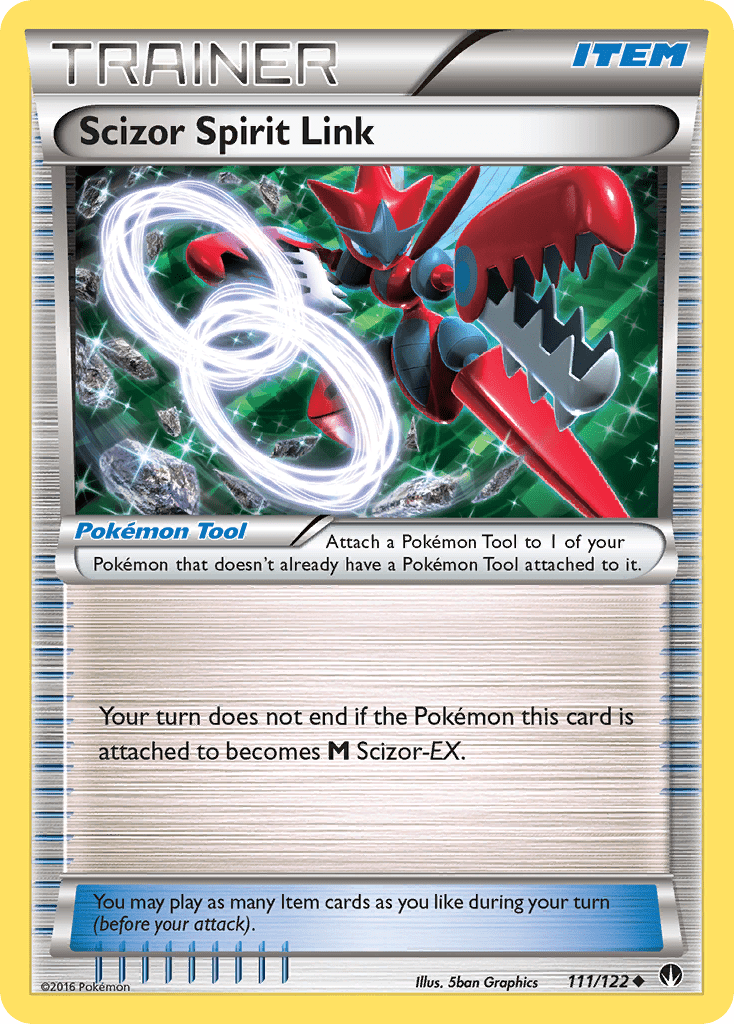 Scizor Spirit Link (111/122) [XY: BREAKpoint] Pokemon Single Pokémon  | Multizone: Comics And Games