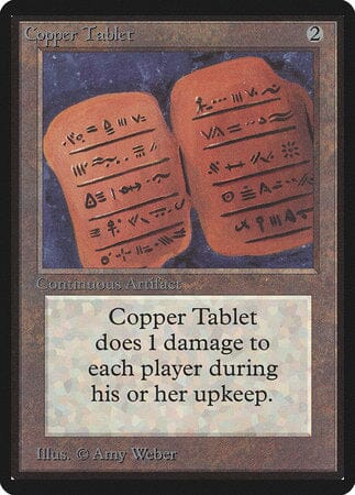 Copper Tablet [Limited Edition Beta] MTG Single Magic: The Gathering  | Multizone: Comics And Games