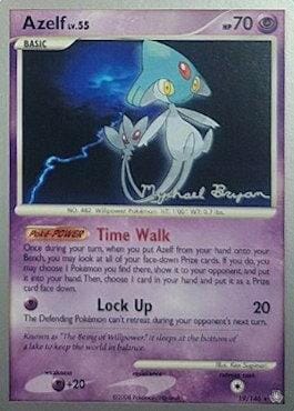 Azelf LV.55 (19/146) (Happy Luck - Mychael Bryan) [World Championships 2010] Pokemon Single Pokémon  | Multizone: Comics And Games
