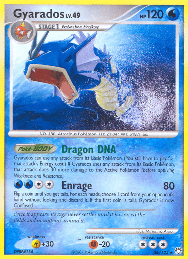 Gyarados (26/123) [Diamond & Pearl: Mysterious Treasures] Pokemon Single Pokémon  | Multizone: Comics And Games