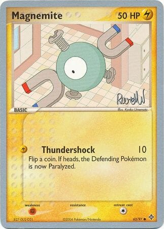 Magnemite (63/97) (Rocky Beach - Reed Weichler) [World Championships 2004] Pokemon Single Pokémon  | Multizone: Comics And Games