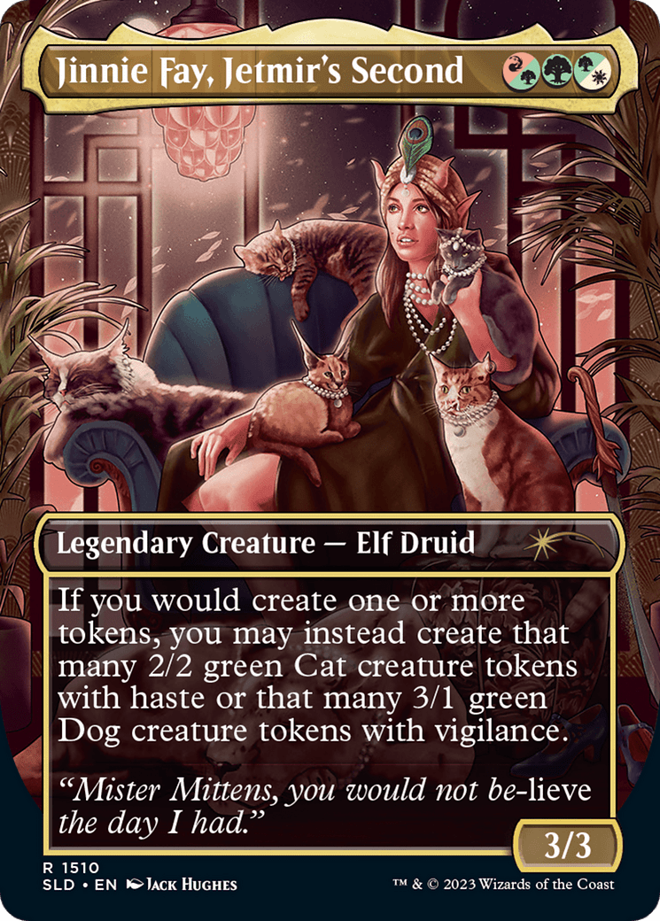 Jinnie Fay, Jetmir's Second // Jinnie Fay, Jetmir's Second [Secret Lair Commander Deck: Raining Cats and Dogs] MTG Single Magic: The Gathering  | Multizone: Comics And Games