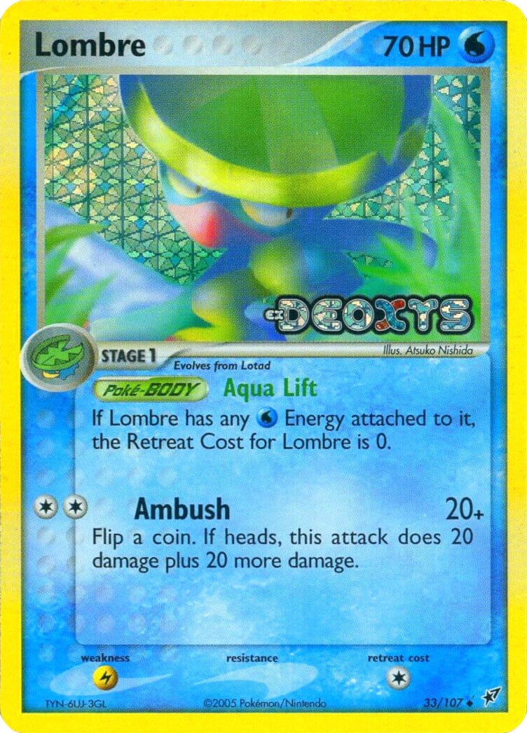 Lombre (33/107) (Stamped) [EX: Deoxys] Pokemon Single Pokémon  | Multizone: Comics And Games