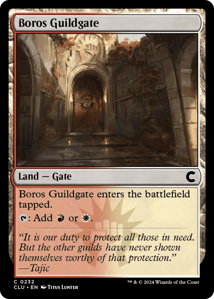 Boros Guildgate [Ravnica: Clue Edition] MTG Single Magic: The Gathering  | Multizone: Comics And Games
