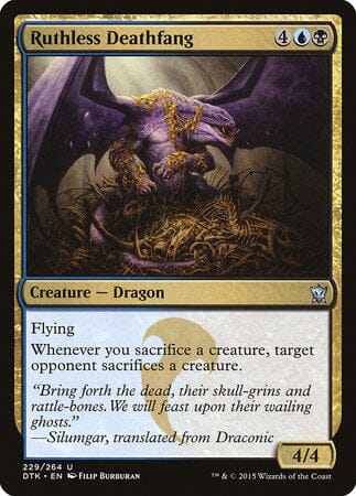 Ruthless Deathfang [Dragons of Tarkir] MTG Single Magic: The Gathering  | Multizone: Comics And Games