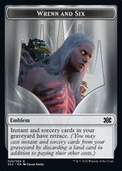 Wrenn and Six Emblem // Spirit Double-sided Token [Double Masters 2022 Tokens] MTG Single Magic: The Gathering  | Multizone: Comics And Games