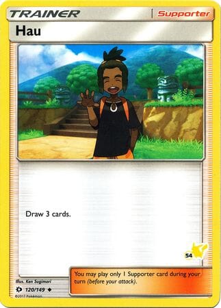 Hau (120/149) (Pikachu Stamp #54) [Battle Academy 2020] Pokemon Single Pokémon  | Multizone: Comics And Games