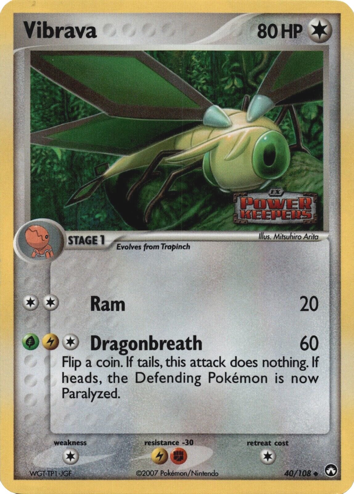 Vibrava (40/108) (Stamped) [EX: Power Keepers] Pokemon Single Pokémon  | Multizone: Comics And Games