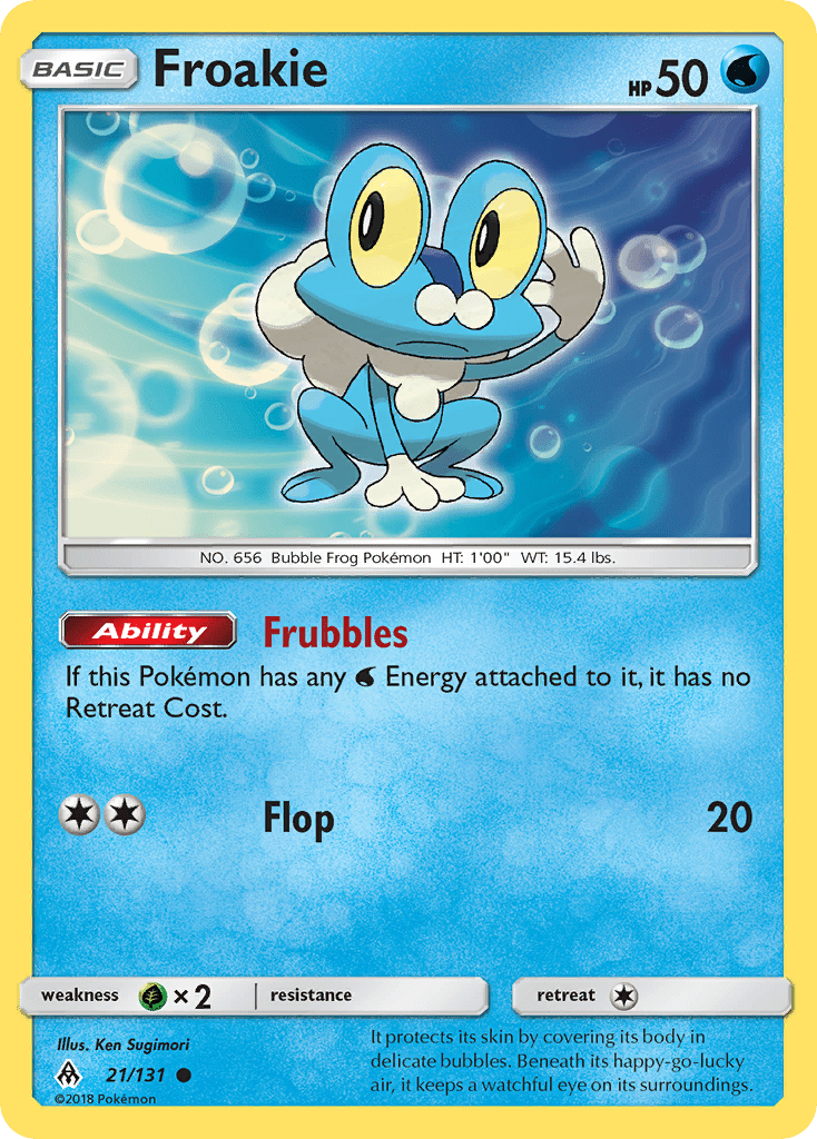 Froakie (21/131) [Sun & Moon: Forbidden Light] Pokemon Single Pokémon  | Multizone: Comics And Games