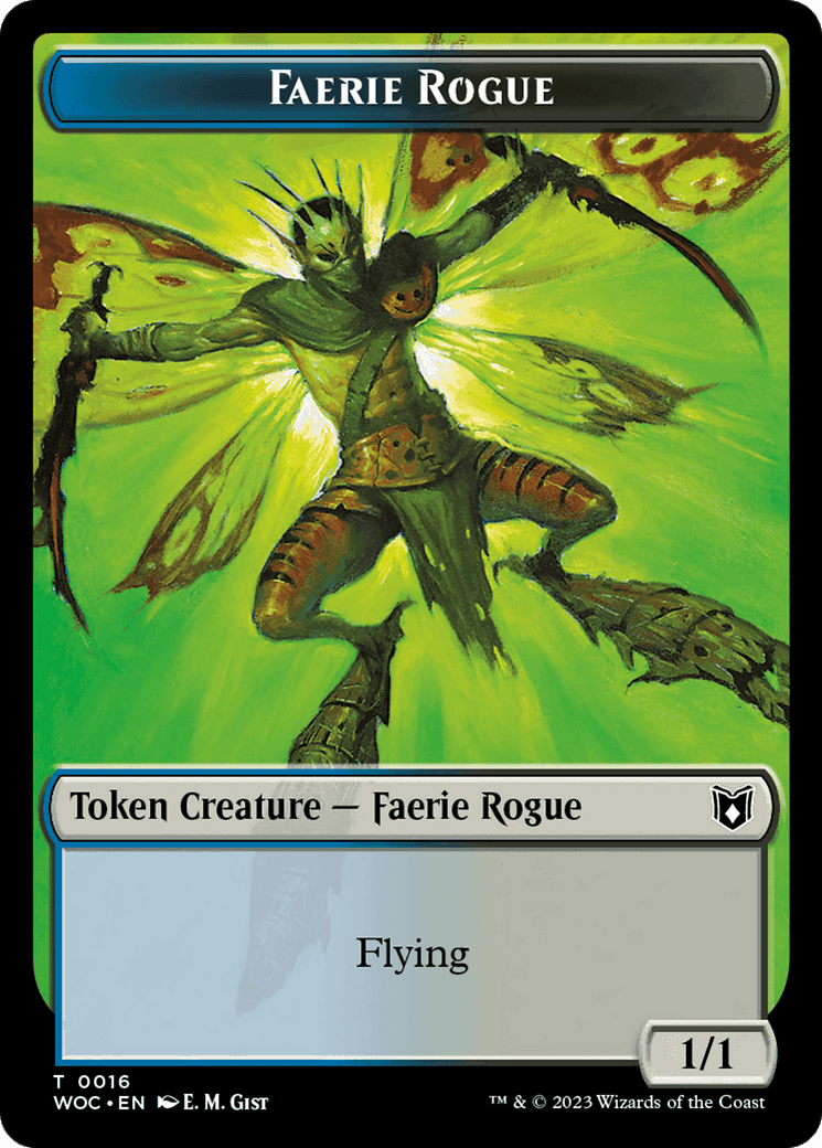 Faerie Rogue // Copy (0016) Double-Sided Token [Wilds of Eldraine Commander Tokens] MTG Single Magic: The Gathering  | Multizone: Comics And Games