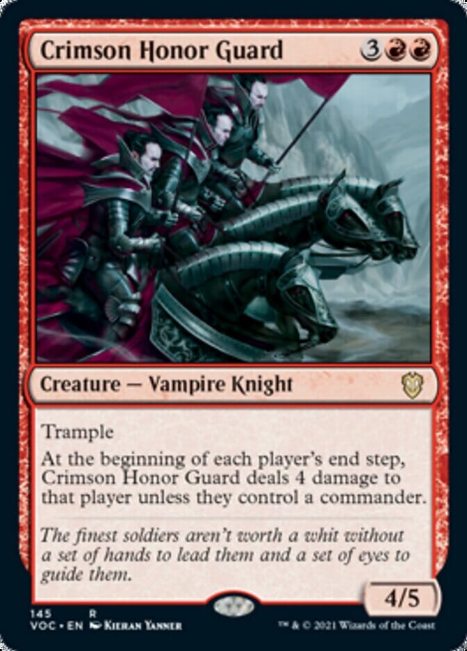 Crimson Honor Guard [Innistrad: Crimson Vow Commander] MTG Single Magic: The Gathering  | Multizone: Comics And Games