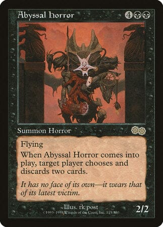 Abyssal Horror [Urza's Saga] MTG Single Magic: The Gathering  | Multizone: Comics And Games