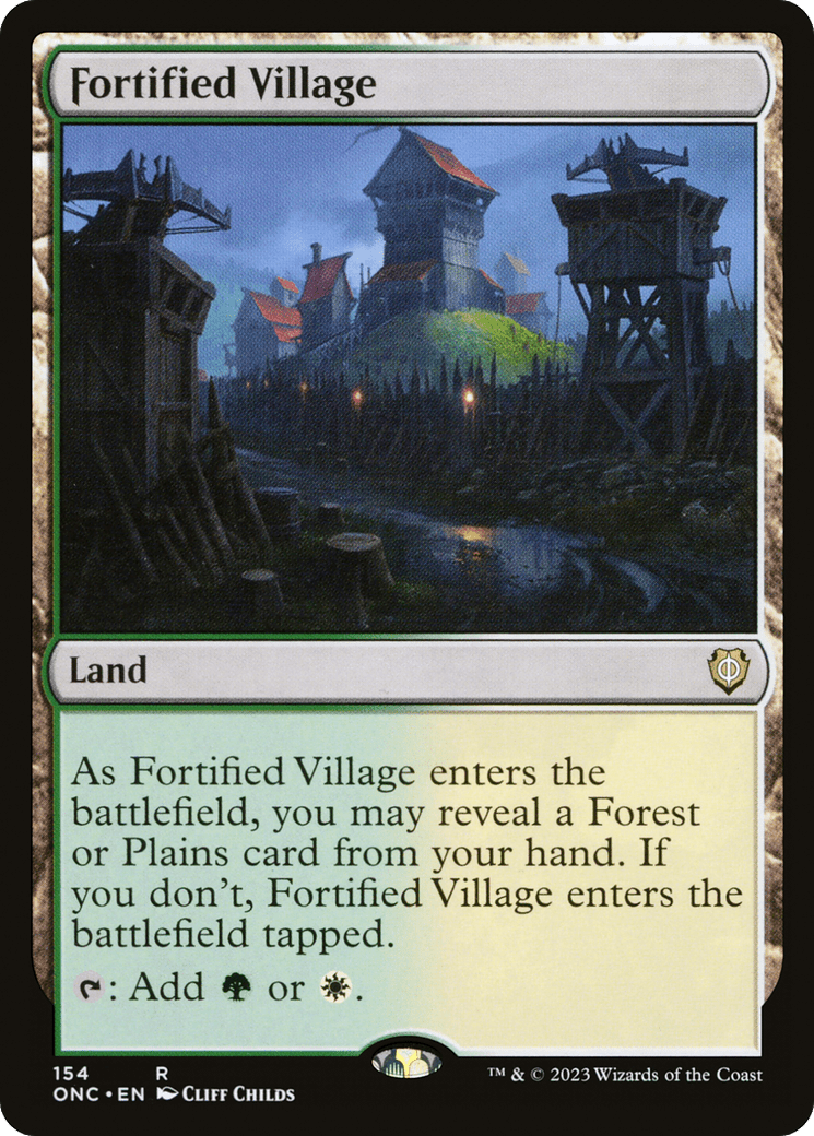 Fortified Village [Phyrexia: All Will Be One Commander] | Multizone: Comics And Games