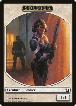 Soldier Token [Return to Ravnica Tokens] MTG Single Magic: The Gathering  | Multizone: Comics And Games