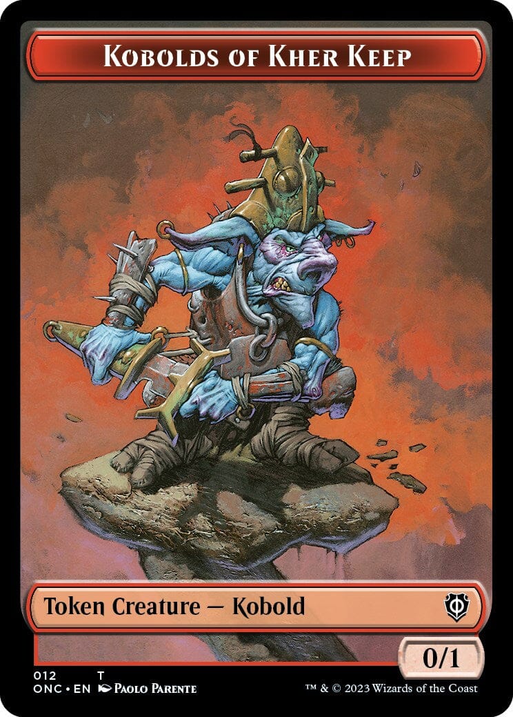 Kobolds of Kher Keep // Dragon Double-Sided Token [Phyrexia: All Will Be One Commander Tokens] MTG Single Magic: The Gathering  | Multizone: Comics And Games