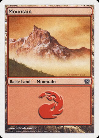 Mountain (346) [Ninth Edition] MTG Single Magic: The Gathering  | Multizone: Comics And Games
