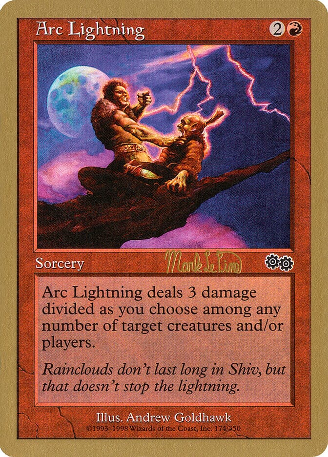 Arc Lightning (Mark Le Pine) [World Championship Decks 1999] MTG Single Magic: The Gathering  | Multizone: Comics And Games