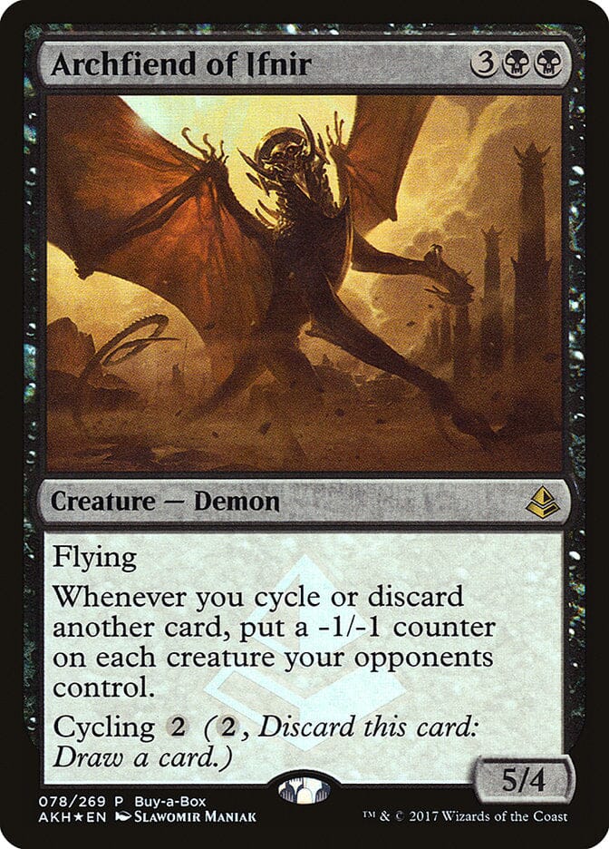 Archfiend of Ifnir (Buy-A-Box) [Amonkhet Promos] MTG Single Magic: The Gathering  | Multizone: Comics And Games