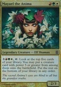 Mayael the Anima (Commander's Arsenal) [Oversize Cards] MTG Single Magic: The Gathering  | Multizone: Comics And Games