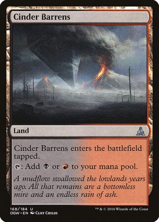 Cinder Barrens [Oath of the Gatewatch] MTG Single Magic: The Gathering  | Multizone: Comics And Games