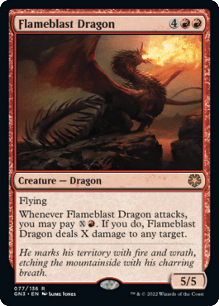 Flameblast Dragon [Game Night: Free-for-All] MTG Single Magic: The Gathering  | Multizone: Comics And Games