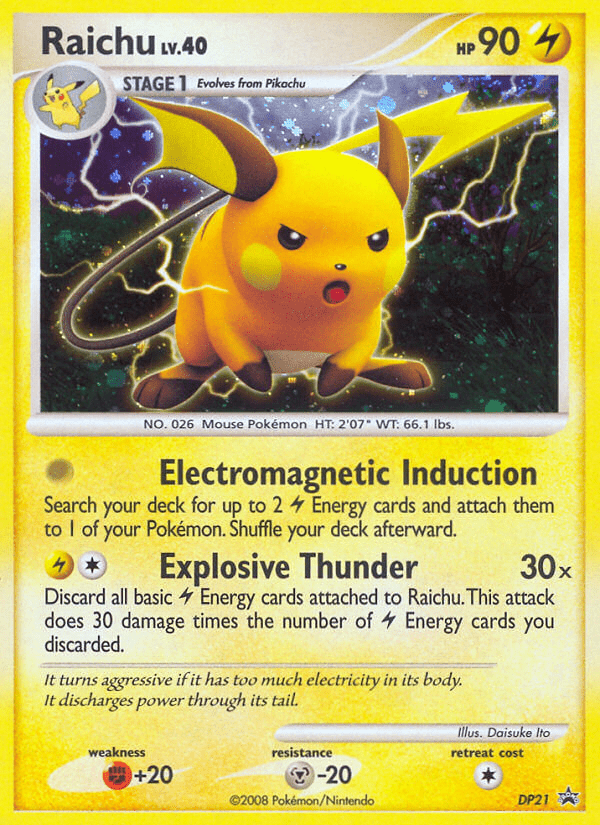 Raichu (DP21) [Diamond & Pearl: Black Star Promos] Pokemon Single Pokémon  | Multizone: Comics And Games