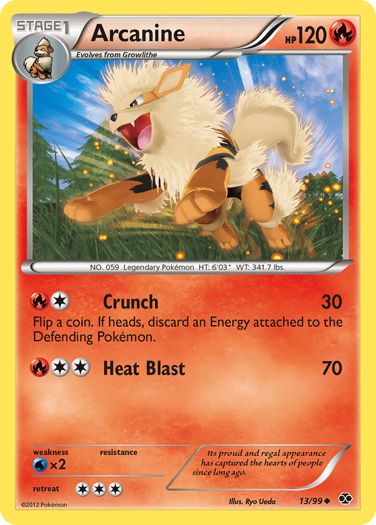 Arcanine (13/99) [Black & White: Next Destinies] Pokemon Single Pokémon  | Multizone: Comics And Games