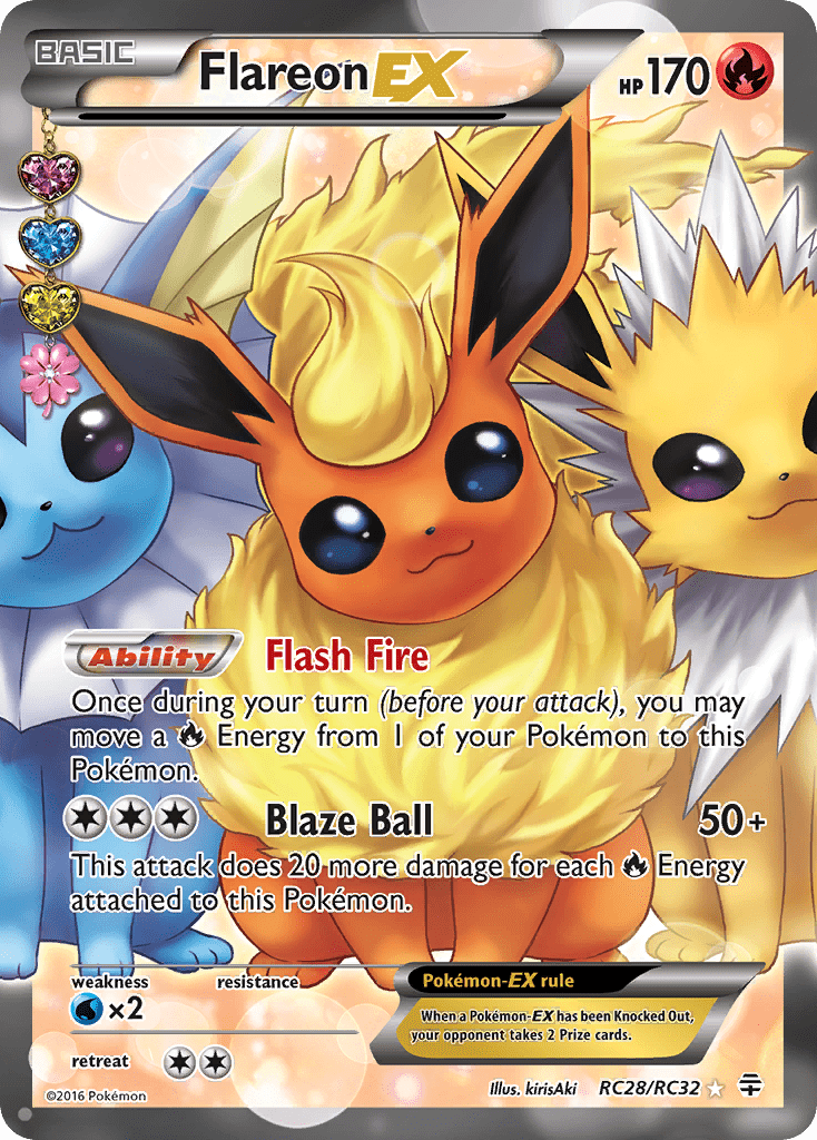 Flareon EX (RC28/RC32) [XY: Generations] Pokemon Single Pokémon  | Multizone: Comics And Games