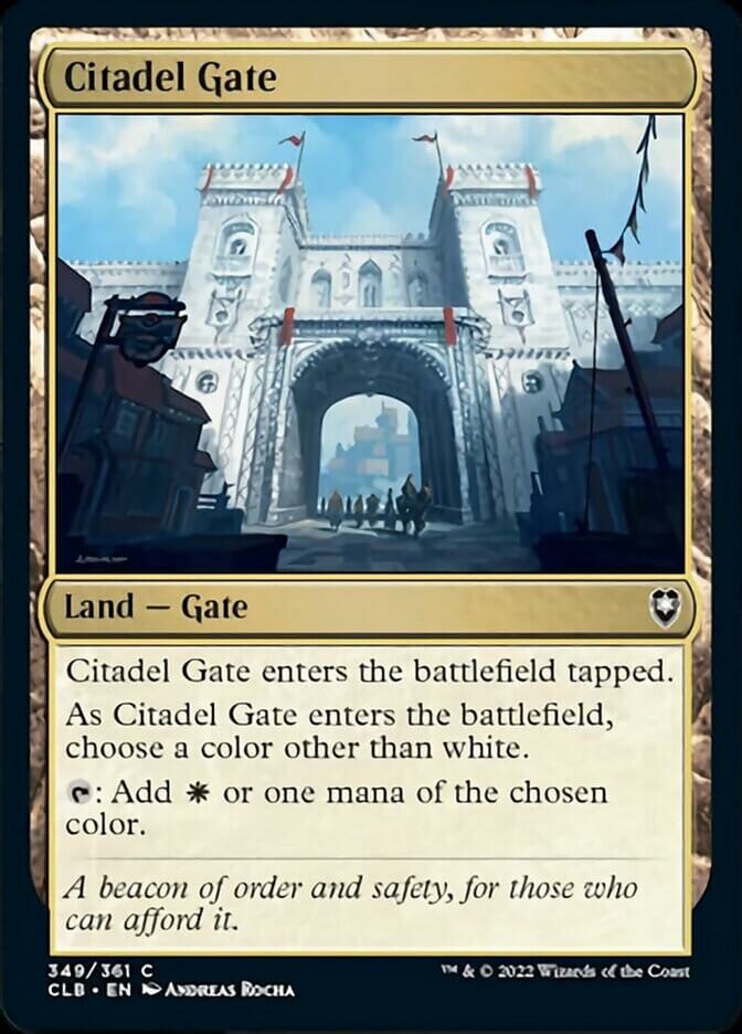Citadel Gate [Commander Legends: Battle for Baldur's Gate] MTG Single Magic: The Gathering  | Multizone: Comics And Games