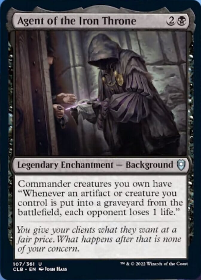 Agent of the Iron Throne [Commander Legends: Battle for Baldur's Gate] MTG Single Magic: The Gathering  | Multizone: Comics And Games