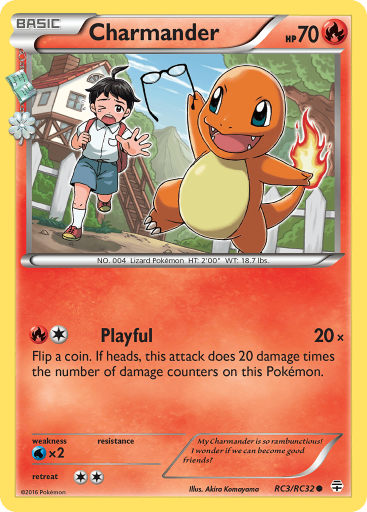 Charmander (RC3/RC32) [XY: Generations] Pokemon Single Pokémon  | Multizone: Comics And Games