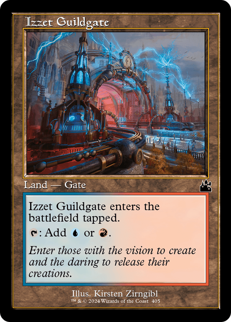 Izzet Guildgate (Retro Frame) [Ravnica Remastered] MTG Single Magic: The Gathering  | Multizone: Comics And Games