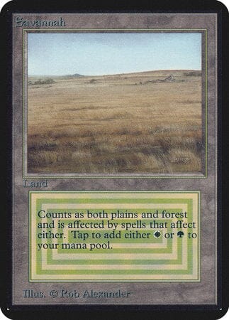 Savannah [Limited Edition Alpha] MTG Single Magic: The Gathering  | Multizone: Comics And Games