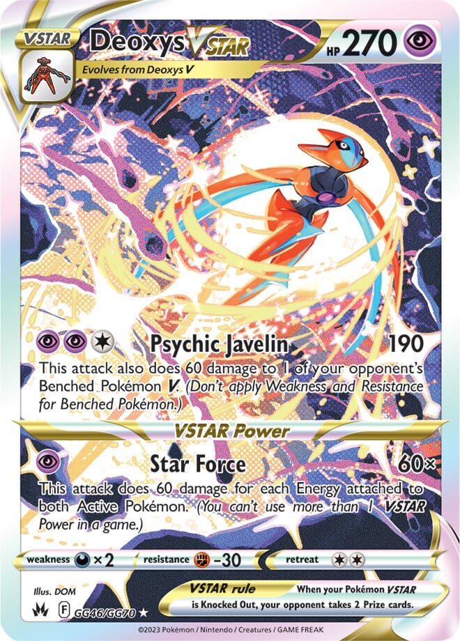 Deoxys VSTAR (GG46/GG70) [Sword & Shield: Crown Zenith] Pokemon Single Pokémon  | Multizone: Comics And Games