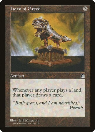 Horn of Greed [Stronghold] MTG Single Magic: The Gathering  | Multizone: Comics And Games
