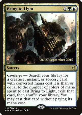 Bring to Light [Battle for Zendikar Promos] MTG Single Magic: The Gathering  | Multizone: Comics And Games