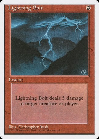 Lightning Bolt [Fourth Edition] MTG Single Magic: The Gathering  | Multizone: Comics And Games