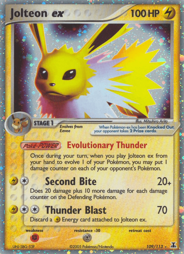 Jolteon ex (109/113) [EX: Delta Species] Pokemon Single Pokémon  | Multizone: Comics And Games