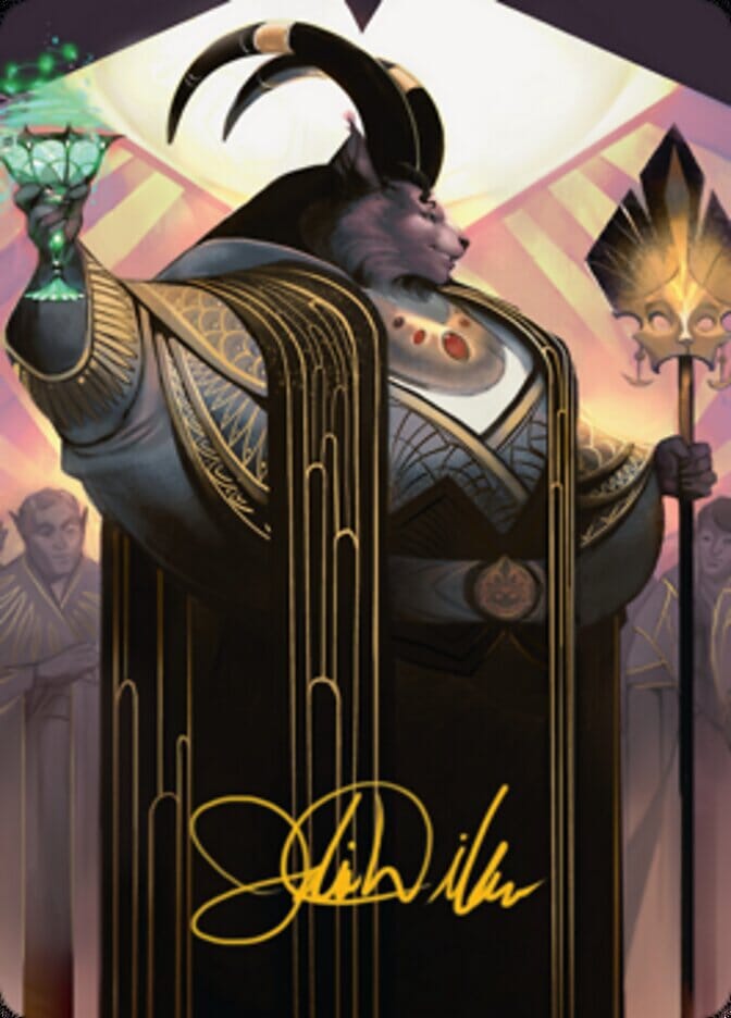 Jetmir, Nexus of Revels 2 Art Card (Gold-Stamped Signature) [Streets of New Capenna Art Series] MTG Single Magic: The Gathering  | Multizone: Comics And Games