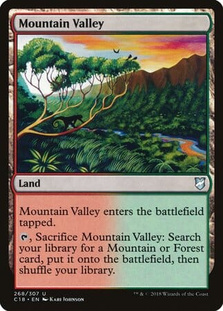 Mountain Valley [Commander 2018] MTG Single Magic: The Gathering  | Multizone: Comics And Games